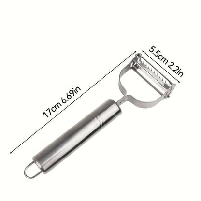 Stainless steel restaurant cookware peeler designed for efficient and easy vegetable peeling.