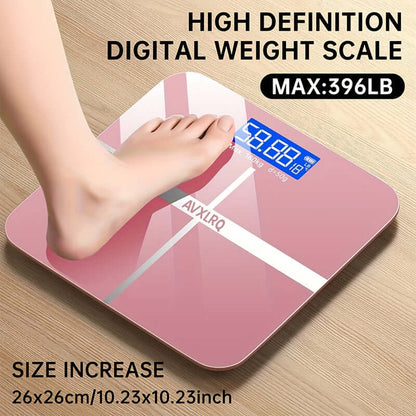High-precision digital bathroom scale showing weight, designed for accuracy and easy reading with a clear display.