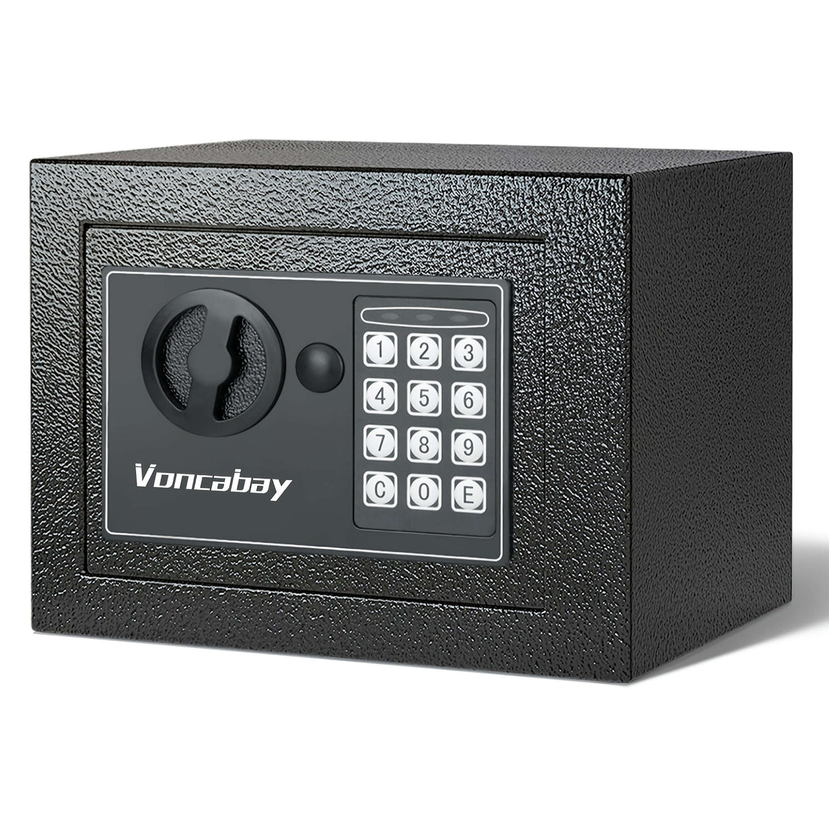 heavy-duty fireproof safe with keypad in black design for secure storage