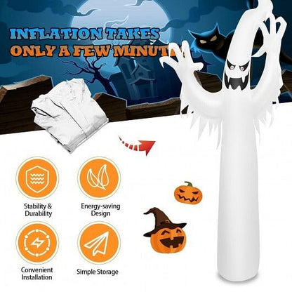 12 Feet Halloween Inflatable Decoration with Built-in LED Lights-2