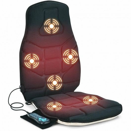Seat Cushion Massager with Heat and 6 Vibration Motors for Home-0