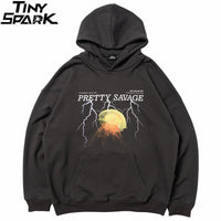 Men Hoodie Sweatshirt Hip Hop Streetwear Lightning Hoodie Pullover Harajuku Autumn Winter Fleece Hoodies Cotton Hipster-0