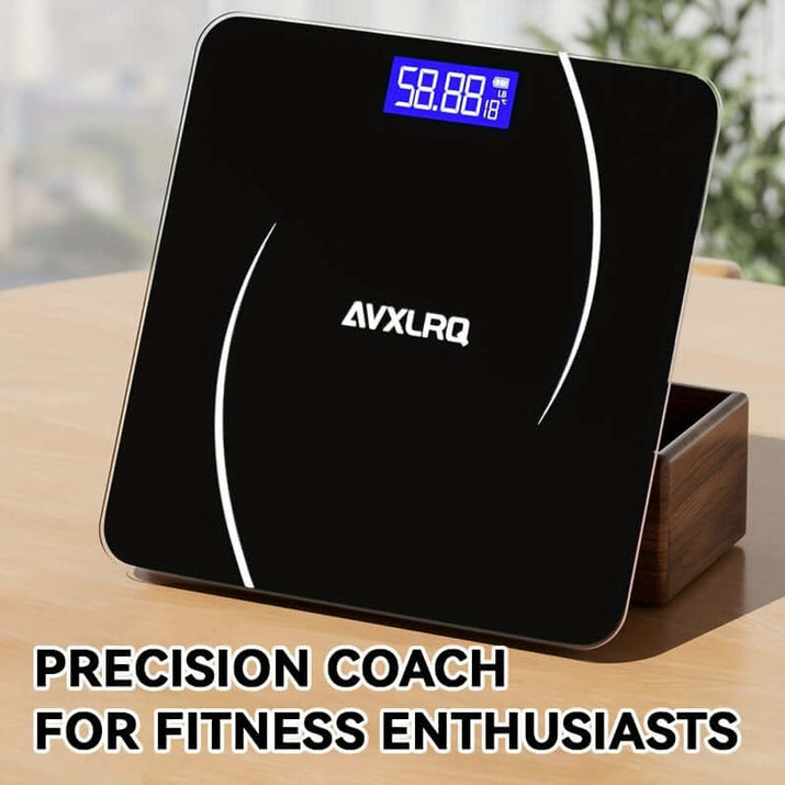 high-precision digital bathroom scale with bright display for accurate weight measurements