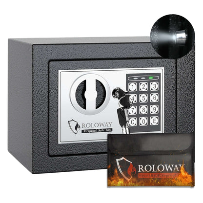 heavy-duty fireproof safe with keypad featuring digital lock and sturdy design