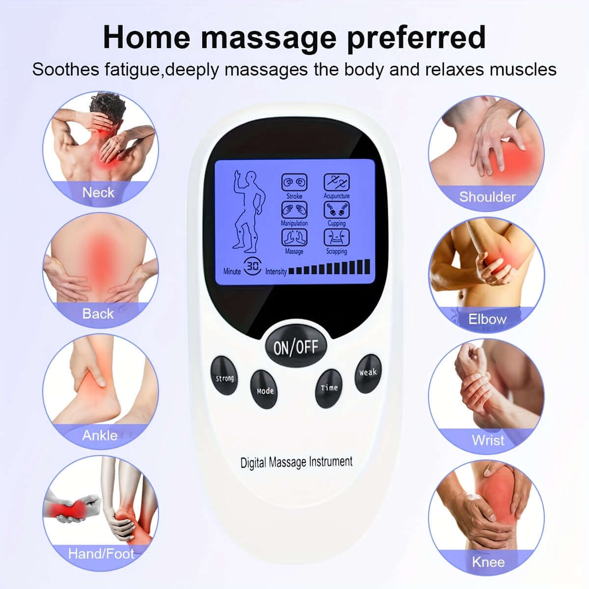 CESLIFF TENS EMS muscle stimulator digital massage instrument for home use, relaxing tired muscles.
