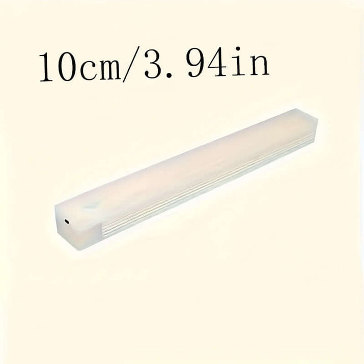wireless LED under cabinet light measuring 10cm/3.94in, providing bright illumination for kitchen spaces.