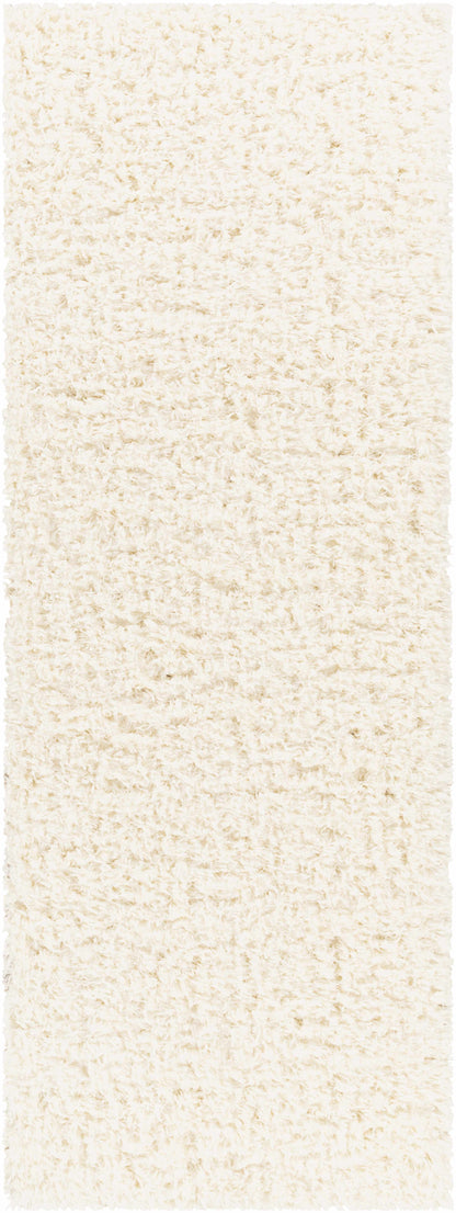 Siari Solid Cream Plush Rug-5