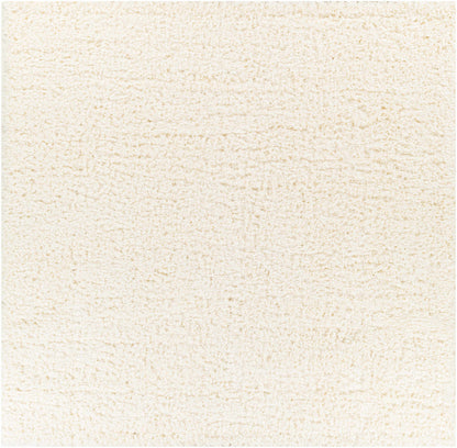 Siari Solid Cream Plush Rug-8