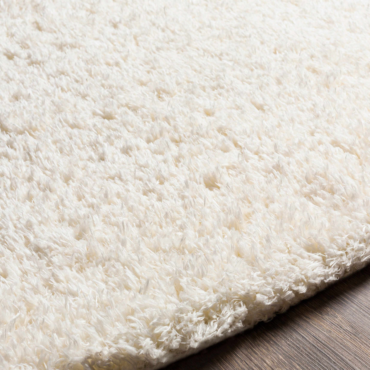 Siari Solid Cream Plush Rug-6