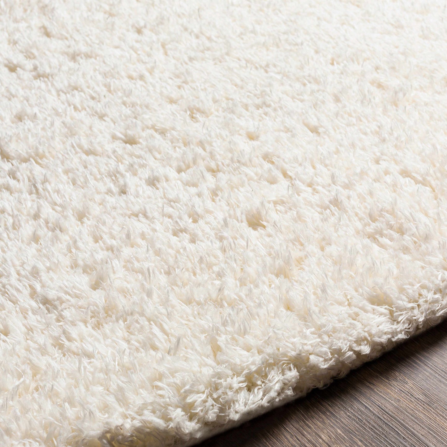 Siari Solid Cream Plush Rug-6